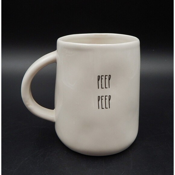 Rae Dunn Peep Peep Chick Mug Coffee Cup Tea Artisan Collection Magenta Easter - Picture 3 of 8